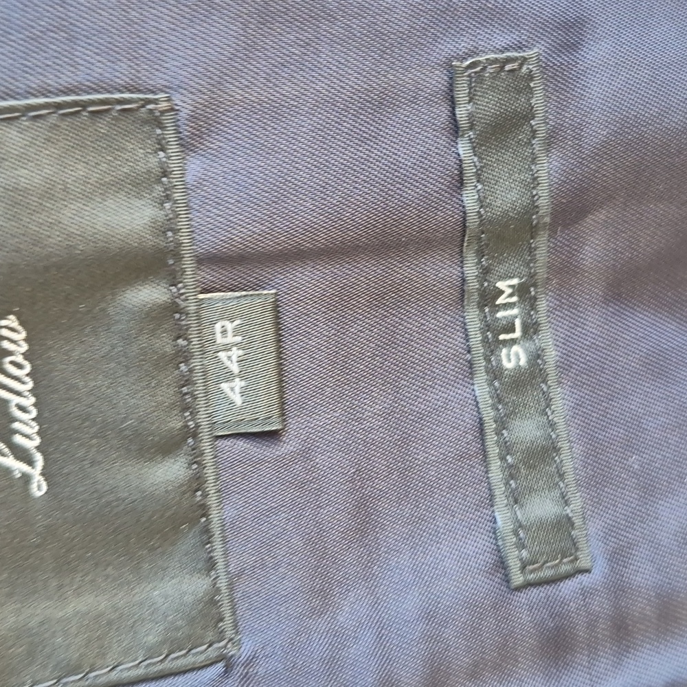 J CREW Ludlow Recent Dark‎ Grey Tweed Weave Blend Moon 44 R Slim Mens Sport Coat - Picture 7 of 10